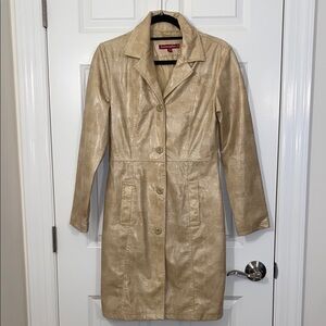 Jennyfer J faux leather coat size M
